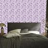 Heart Wallpaper White, Purple, Light Gray and Lavender 50x1000