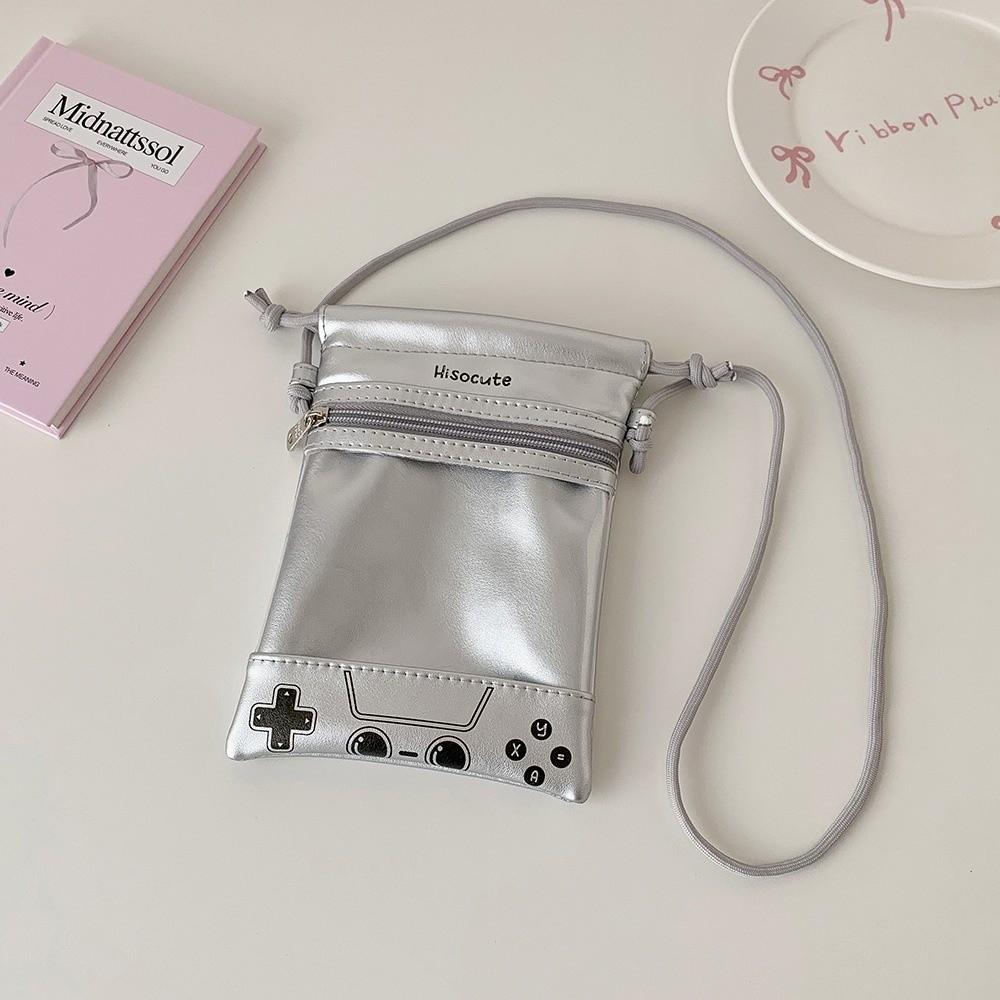 

Dustproof Doll Bag Drawstring Crossbody Bag Durable Cotton Doll Storage Bag срібний