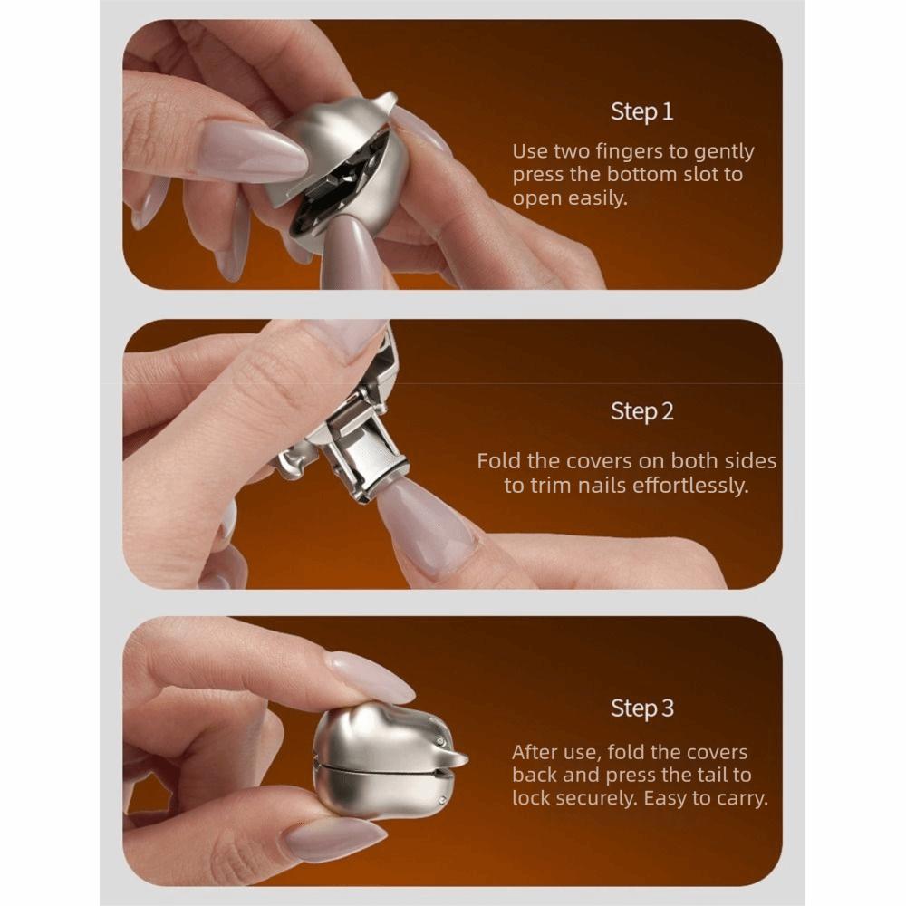 Foldable Design Fingernail Clippers Dog Head Shape Toenail Trimmer Mini Nail Cutter  Home Use