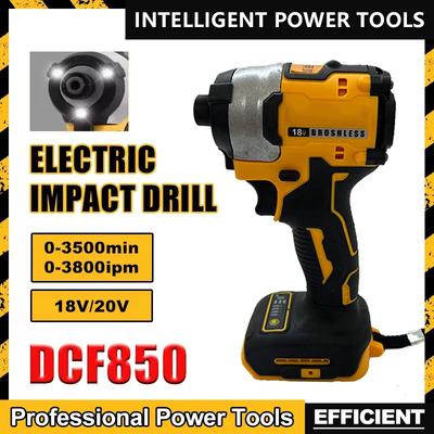 Passend für DEWALT DCD850 Bürstenloser Akku-Bohrschrauber 20V Wiederaufladbarer Schlag-Schrauber Multifunktionales Handwerkzeug