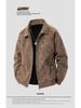 Men's Retro Corduroy Jacket: Spring/Autumn Versatile Loose Casual British Style with Turn-Down Collar.