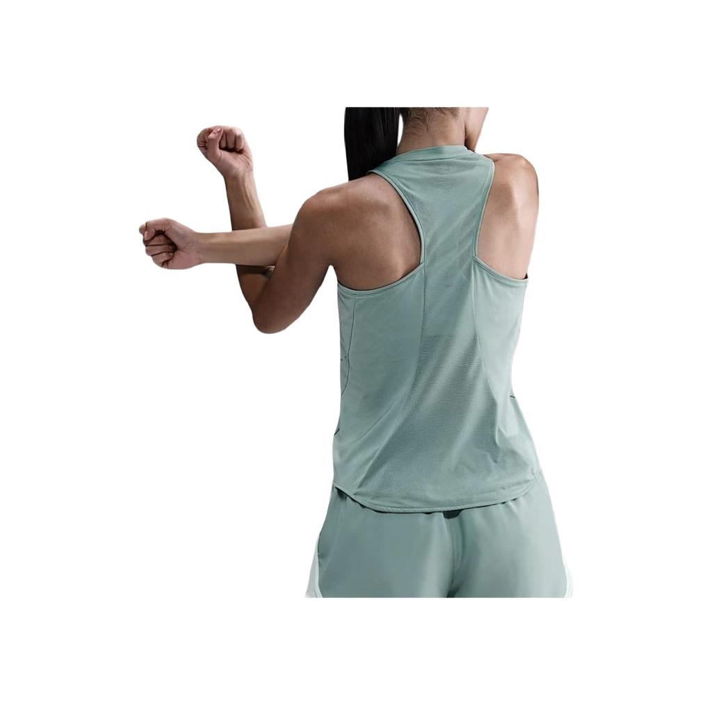 Nike Solid Color Slim Fit Sleeveless Top Women Tops Green HQ0621017