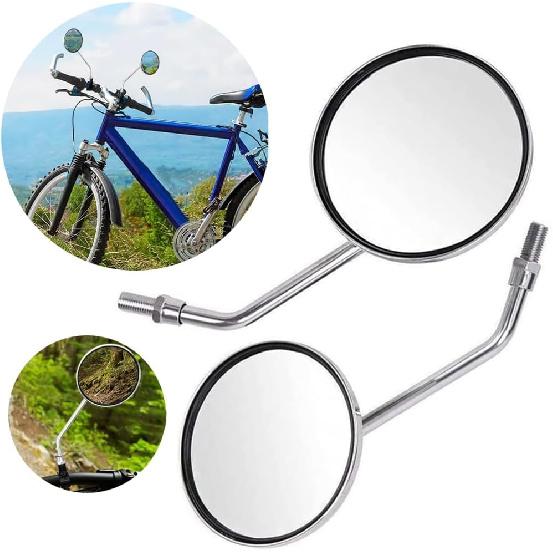 Rear View Mirror 10mm Motorcycle Scooter Round Moped Mirrors for Honda Honda CB 350 450 500 550 600 650 900 750 Suzuki Kawasaki/Universal M10 Chrome
