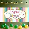 Thank You Banner Bold Font Appreciation Banner Flower Accents Thankful Banner for Employee Recognition Appreciation Party