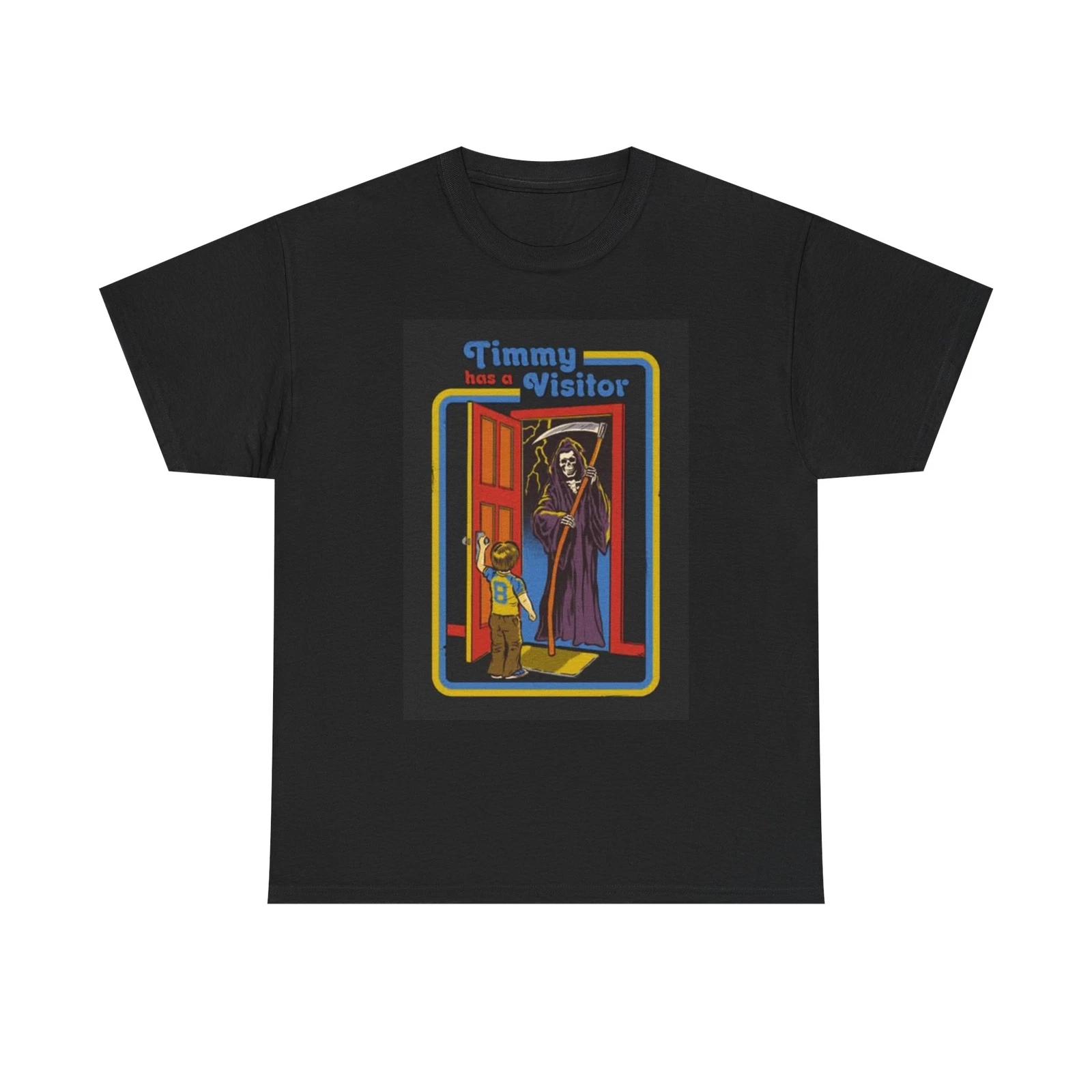 Men s and Women s T-shirts Timmy Has A Visitor Grim Reaper Graphic XL