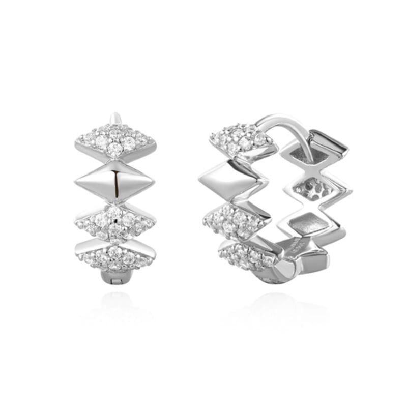 

ANIA HAIE Silver Multi-Sparkle 925 Silver Ring Earrings E061-09H single type