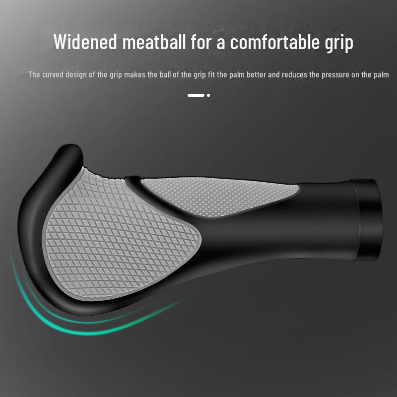 Bicycle & Mountain Bike Handlebars: Ox & Sheep Horn, Meat Ball, Rubber - Premium Bicycle Accessories