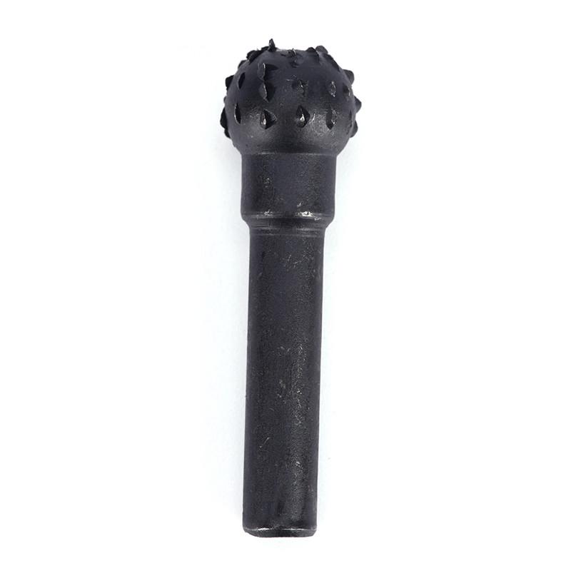 5Pcs Black Steel Rotary Burr Set 1/4'' 6Mm Shank Wood Rasp Drill Bits Home Tool