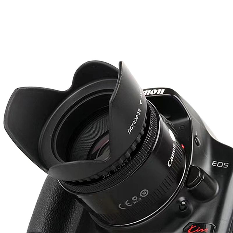 1 Piece For Nikon Sony Dslr Slr Camera Lente Protector Shade Camera Lens Hood 49/52/55/58/62/67/72/77/82Mm