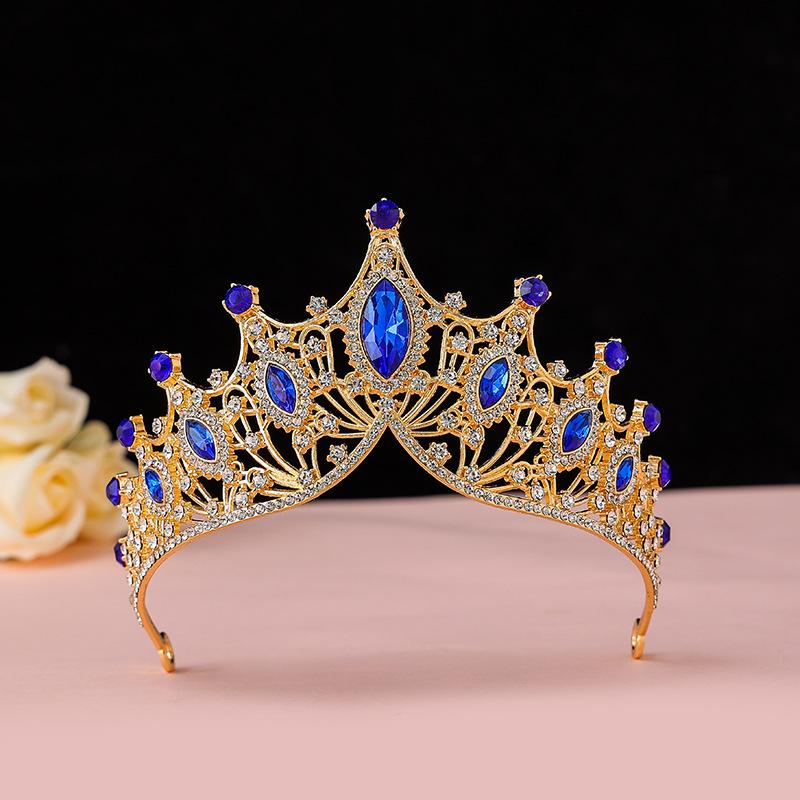 Bride's Crown Headband Wedding Korean Birthday Gift Adult Gift Crystal Crown Princess Dress Hair Accessory