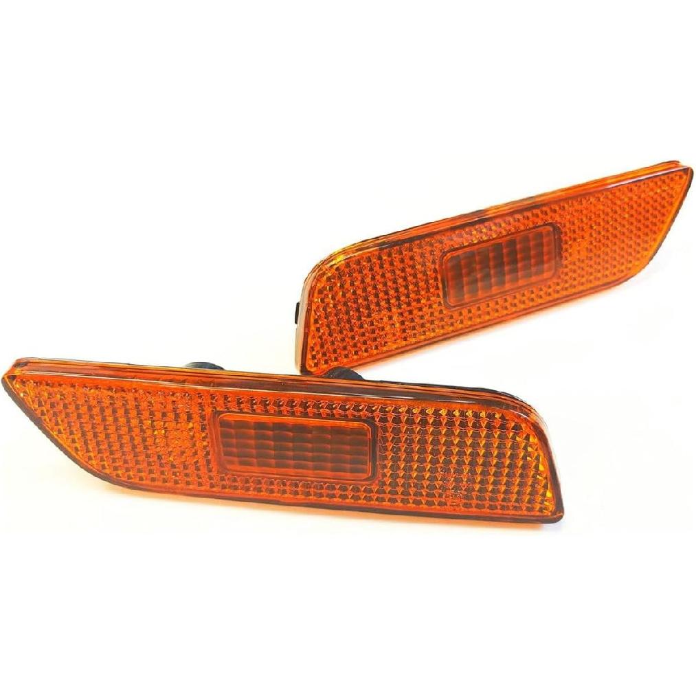 Pair For Volvo S80 Front Bumper Reflector Side Maker Light Amber Side Marker Light Assembly 1999 2000 2001 2002 2003 2004 2005 2006 9188263,9188264