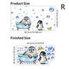 6Pcs/Set Bathtub Decoration Anti-Slip Bathtub Stickers Cartoon Coral Crab Small Fish Pattern Stickers Bathroom Pvc Frosted Batht