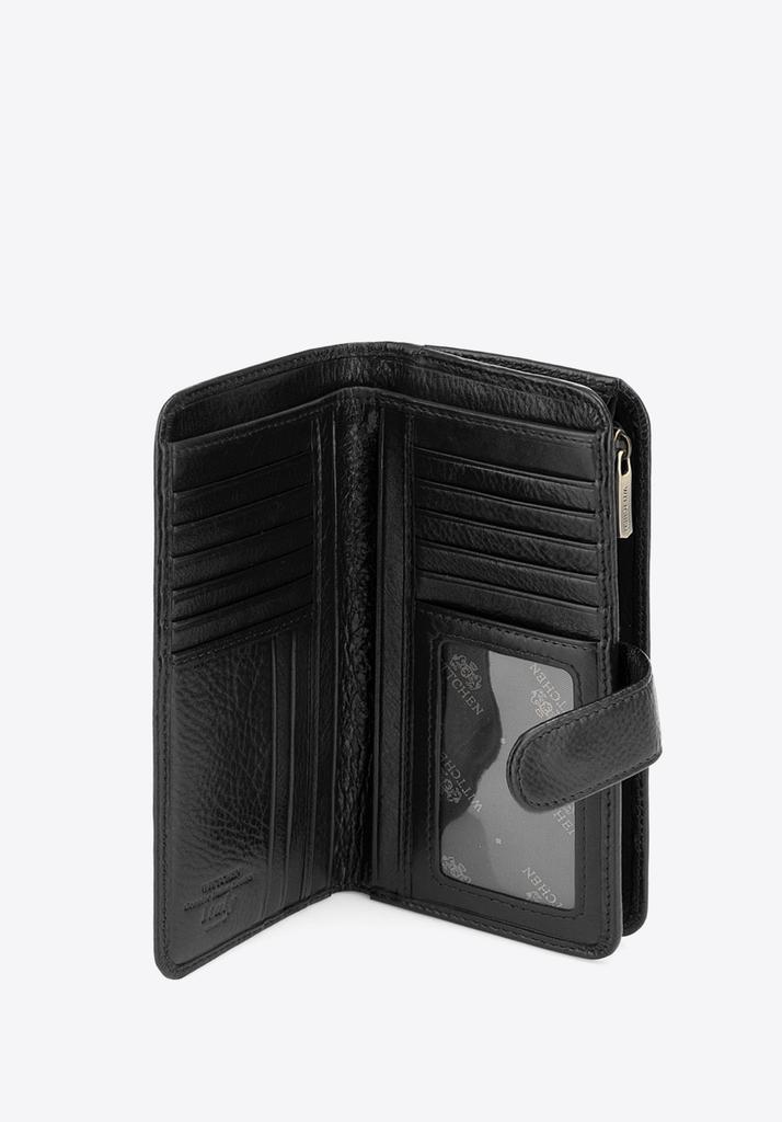 Wittchen Damen Geldbörse, Schwarz, Echtes Leder
