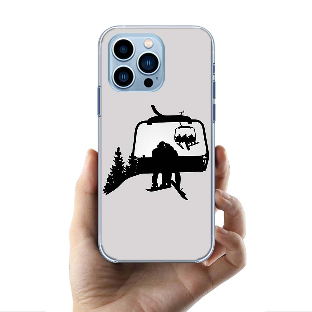 Skiing Snow Snowboard Ski Cases Phone Case For Iphone 17E 16E 17 Air 16 Pro Max 15 Pro 14 Plus 11 13 12 Mini Cover Cases Compati