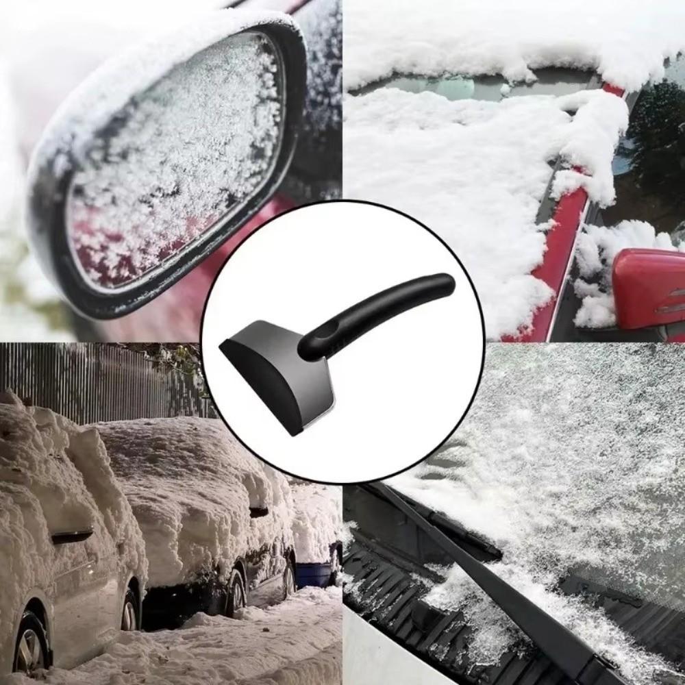2pcs Scraping Edge Car Snow Remover Shovel Silicone Snow Cleaning Tool Handheld Ice Scraper Window