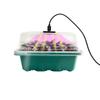 12 Hole Plant Lamp Set with LED Grow Lamp Seedling Tray Set Seedling Starter Tray