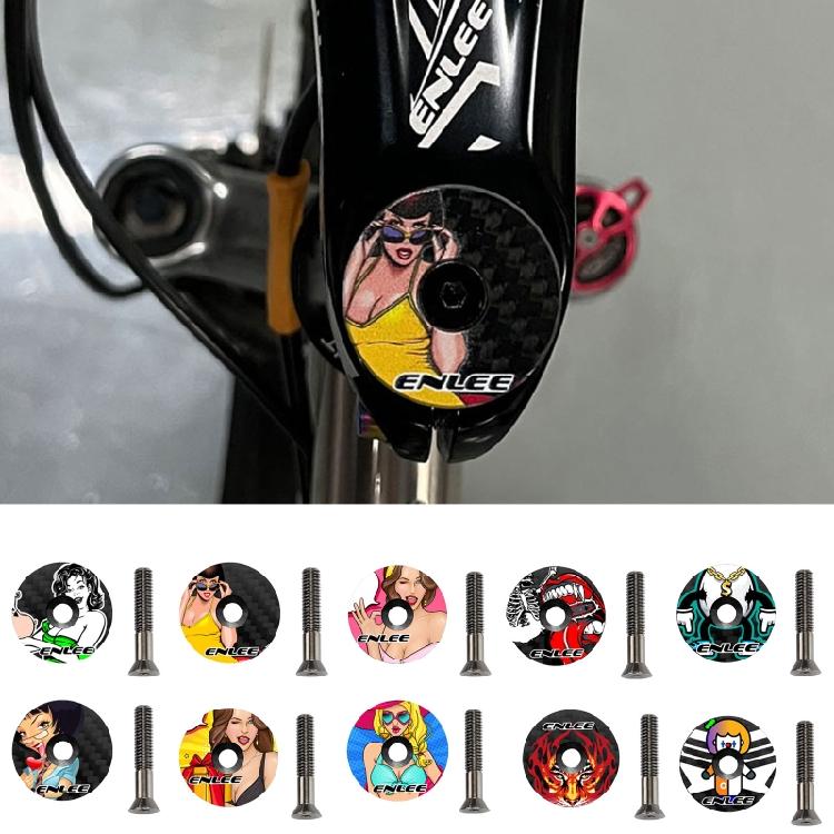 Nakrętka Top Cap widelca przedniego roweru, Nakrętka i Śruba sterów rowerowych, Pokrywa dekoracyjna do jazdy