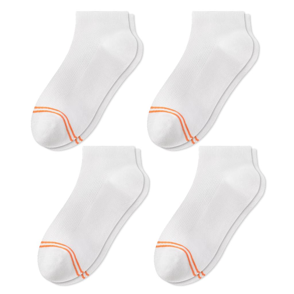Children's Summer Half-Mesh Boneless Ankle Socks Ages 3-16+, Boys Girls and Teenagers Breathable, Sweat-Absorbent Combed Cotton