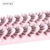 Faux Cils 6/10 Pairs False Eyelashes Natural Long Handmade Fluffy Fake Lashes Extension Makeup Tool 3D Mink Lashes Maquillaje