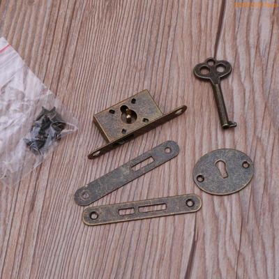 K1AE Antike Metall Schubladenschlösser mit Schlüssel für Kleiderschrank, Schmuck Holzbox, Schrank