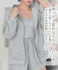 DONOBAN Pajama Set and Oversized Sweatsuit Loungewear Set FREE Gray Women's (Top Bottoms) - Hoodie, Shorts, Camisole, Silhouette, 3-Piece