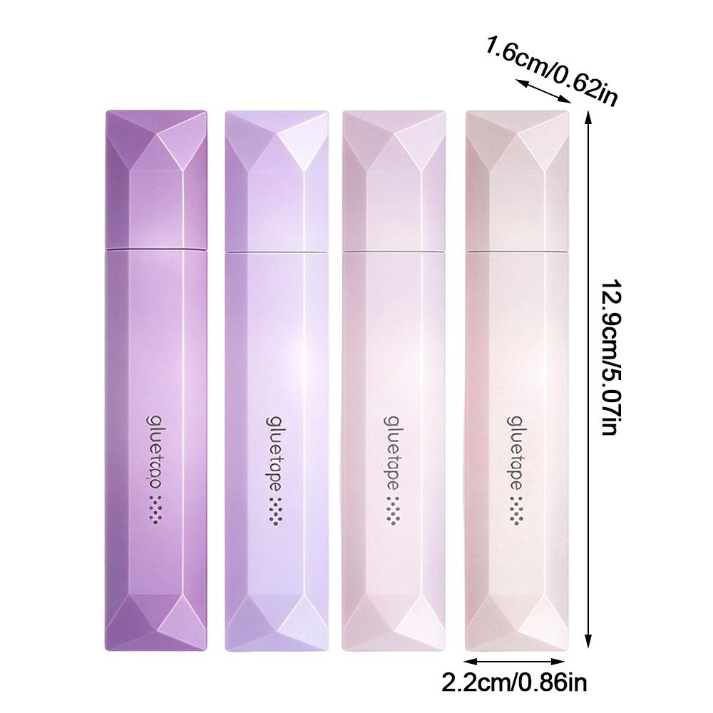 4pcs Odorless Double Sided Glue Pen Even Adhesion Repositionable Glue Stick Crafts