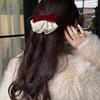 Elegante Stoffstickerei Spitze Schleife Haarspange - High-End, Exquisite Federklemme für Damen, Perfektes Herbst- & Winter-Casual-Haaraccessoire