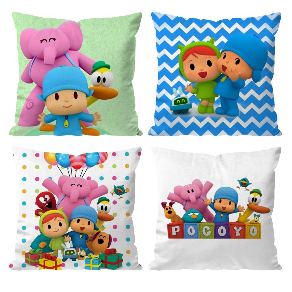Poszewka na poduszkę B-Boy-Girl-Pocoyo z nadrukiem, poszewka na poduszkę do salonu, na sofę, dekoracja sypialni