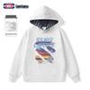 GENIOLAMODE Men's Color-Block Hooded Pullover Sweatshirt