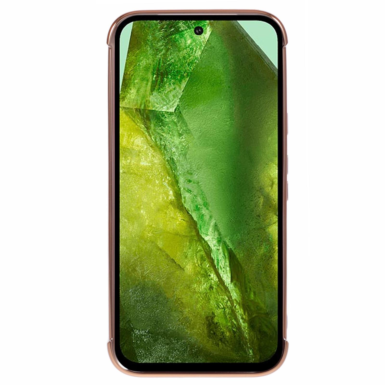 

For Google Pixel 8a Case Love Heart TPU Shockproof Protective Phone Cover Blue