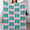 Caravan Pattern Throw Blanket Lightweight Warm Blanket for Indoor Outdoor Use