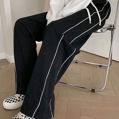 Pantaloni larghi a vita alta e gamba larga per taglie forti per le donne, traspiranti e comodi