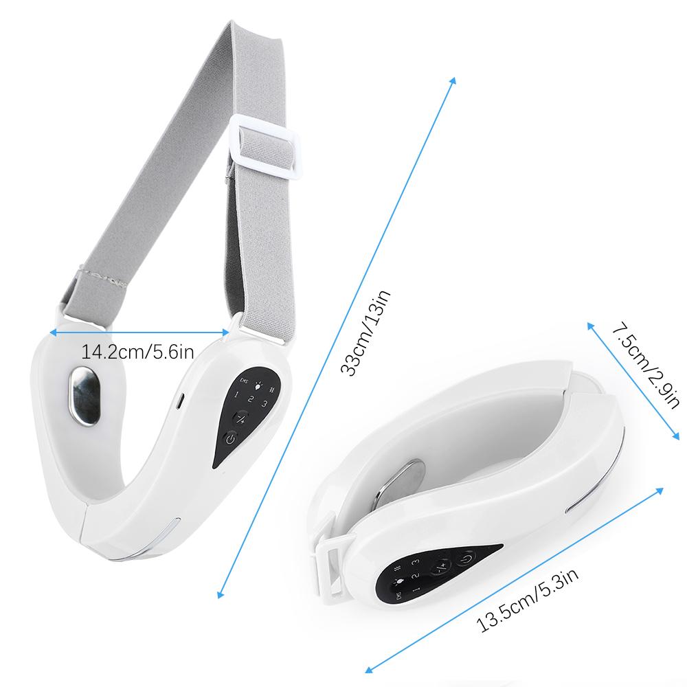 EMS Facial Massager Chin Lift Belt LED Photon Therapy Face Slimming Vibration Device Cellulite Jaw Face Lifting Machine Dropship