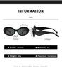 New Fashion Personality Sunglasses Retro Oval Frame Sunglasses For Men And Women Tidal Uv Protection 7779