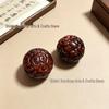 Cypress Wood Lion Head Pixiu Hand Massage Ball for Seniors