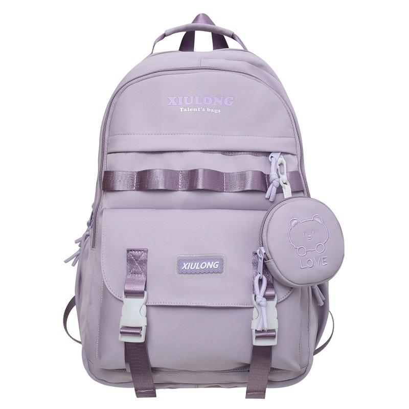Unisex Nylon City Backpack With Large Storage For School And Leisure Activities