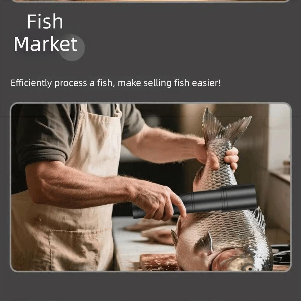 Portable Electric Fish Scaler Handheld Rotating Fish Scale Remover Seafood Processing