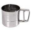 1 pcs Cup Shape Flour Sieve Stainless Steel Mesh Flour Sifter Mechanical Baking Icing Sugar Shaker S