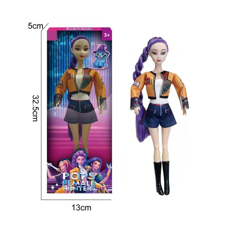 Cazadora de Demonios Muñeca Leyenda Banda de Chicos Demonio Juguete Figura de Vinilo 11.5 Pulgadas Grado de Coleccionista Regalo