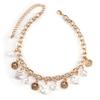 Geometric Gold Silver Alloy Multilayer Necklace For Women Spring 2021