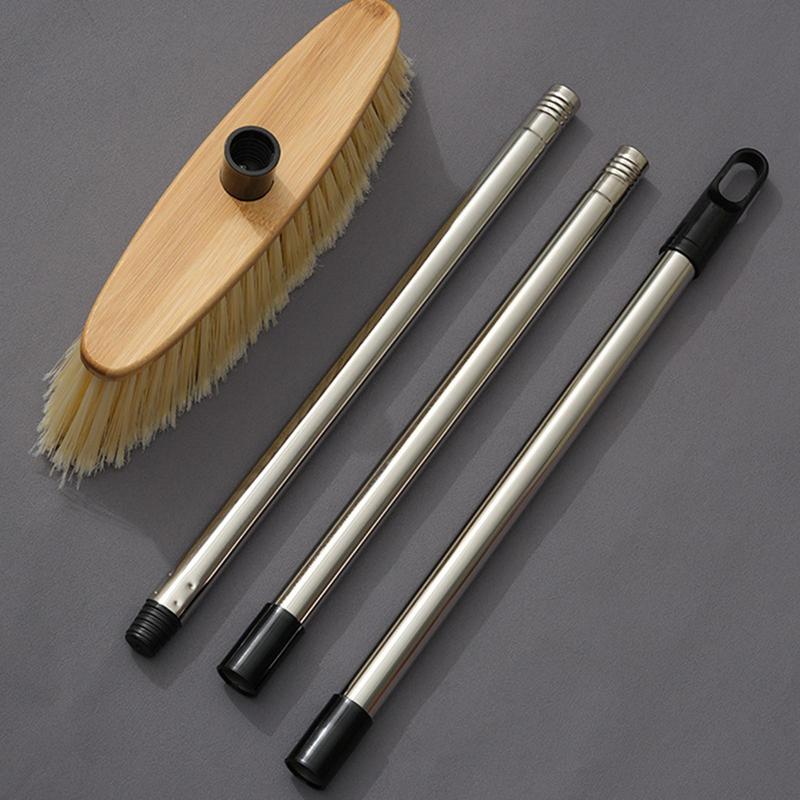 Floor Scrubbing Brush Extendable Pole Scrubber Multifunctional Brush With Telescopic Rod For Floor Tile Bathroom Kitchen Garage
