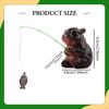 Garden Statue Miniature Hippo Figurine Resin Desktop Ornament Micro Landscape Decor for Yard Shelf