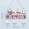 2pcs Wooden Christmas Door Hanging Oranments Wall Merry Christmas Decor for Home Happy New Year Naviidad Door Pendants Gifts