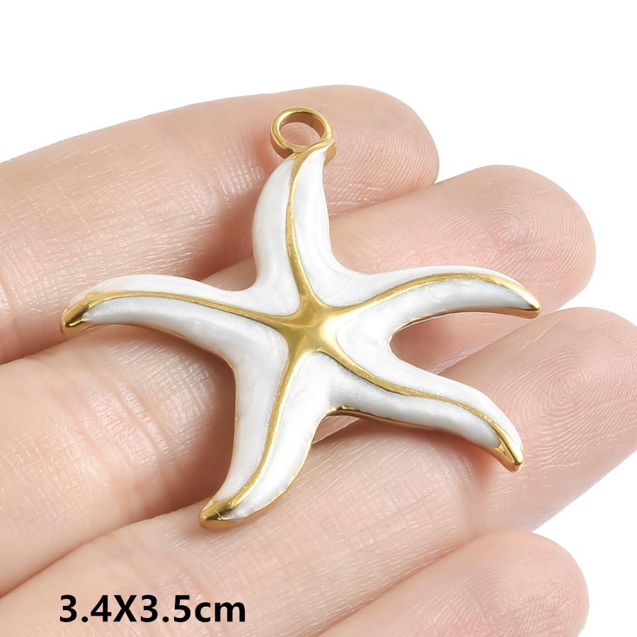 Marine Life Pendant Blue/Green Enamel Charm Fish Tail Sea Turtle Animal Stainless Steel Charms For Jewelry Making Supplies Bulk