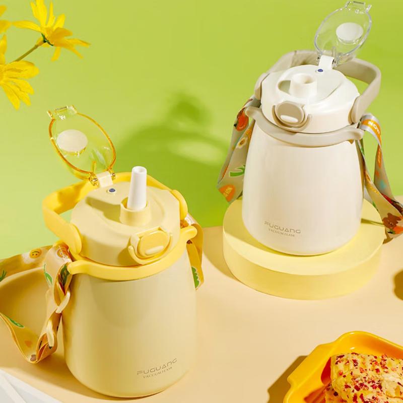 Fuguan Qingdong 316L Stainless Steel 1000ml Portable Thermos Mug