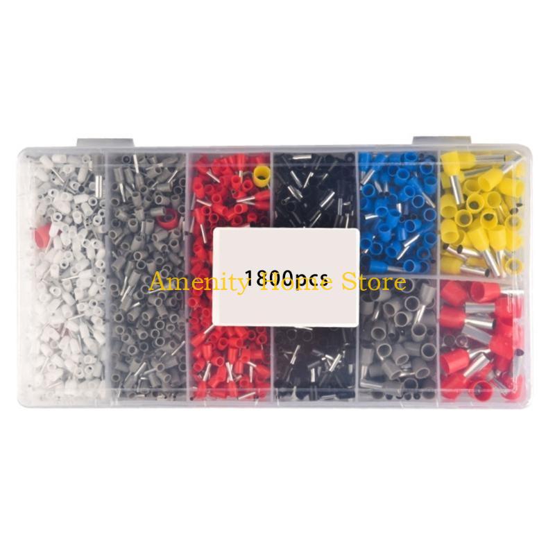 F26C Ferrules Terminals Set Insulated Ferrule Crimps Pin Twin Ferrule Connectors