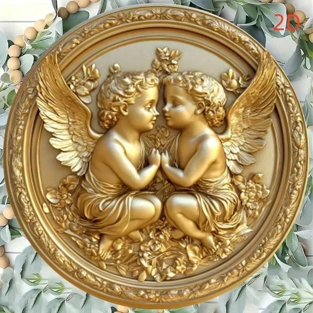 Vintage Metal Apple Basket with Faux Fruit and Checkered Linen for Farmhouse Kitchen Decor