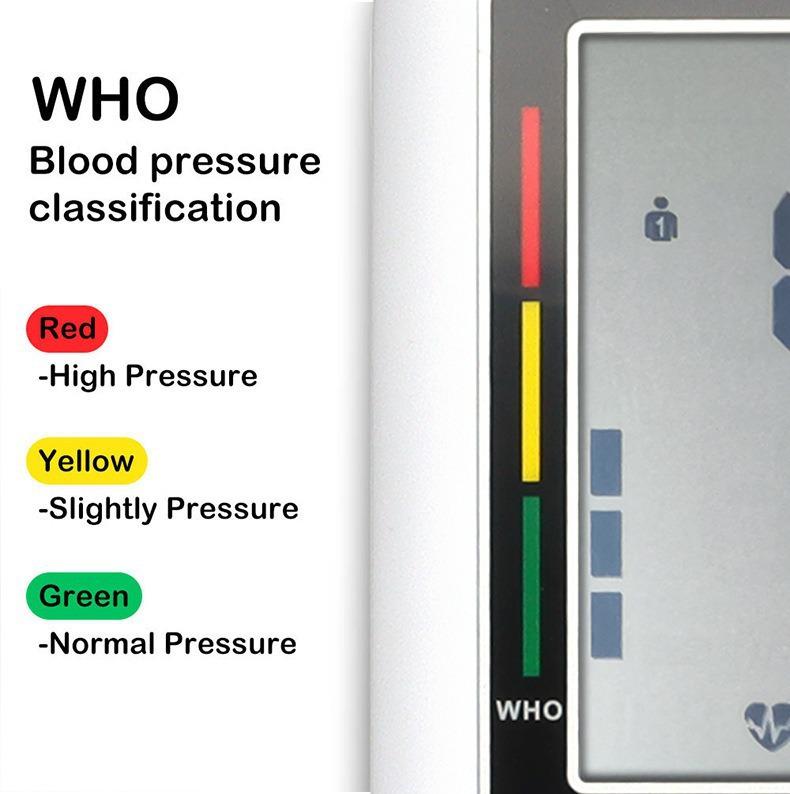 Multilingual Digital Arm Blood Pressure Monitor: English, Russian, Thai