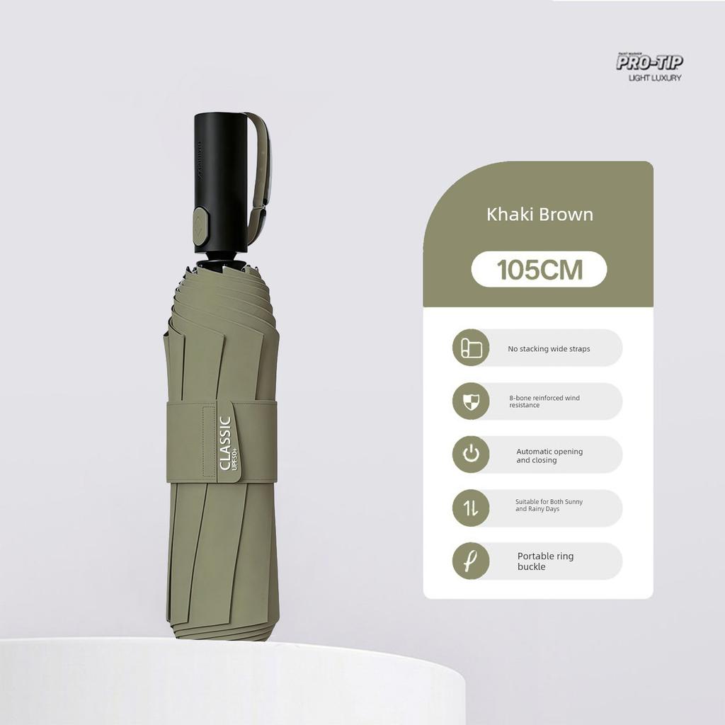 Fully Automatic Umbrella, Enlarged, Thickened and Reinforced, Specially Designed for Students Going to School, Sun Protection, Dual-Use for Sun and