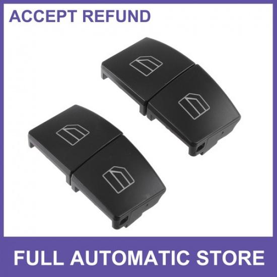 

Left Right Window Lift Switch Button Cover Trim FOUR For Mercedes-Benz